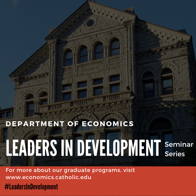 Leaders in Development seminar flyer