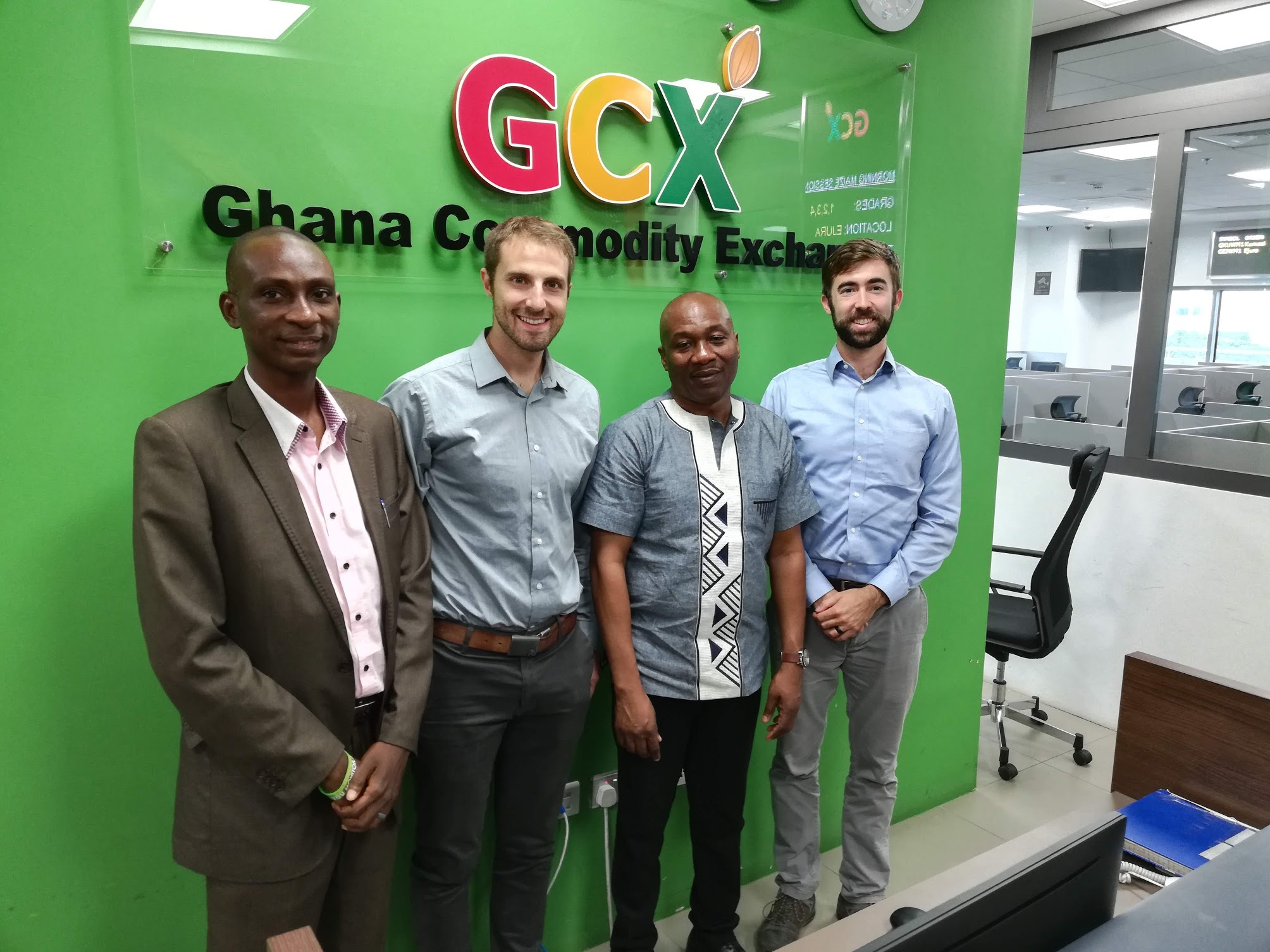 Dr. Gallenstein at Ghana Commodity Exchange